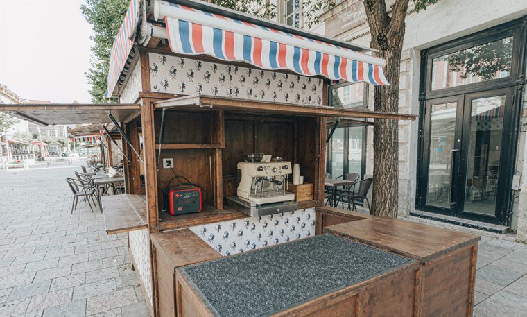Mobile commerce & pop-up stall — Vehicle & mobile power